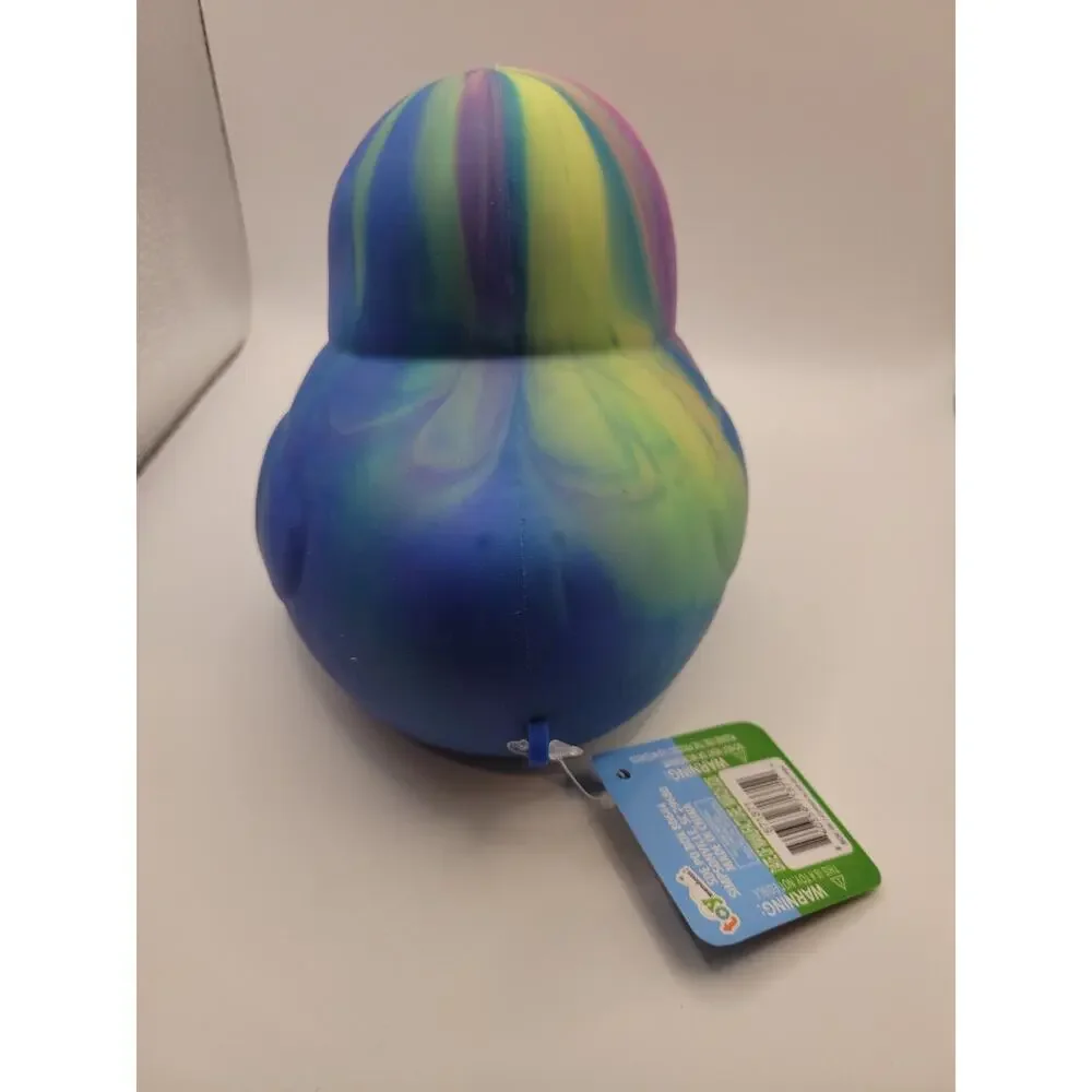 Squeeezy Jumbo Squeezy Duck Tie-Dye Pink Squishy Stress Relief Toy New With Tags
